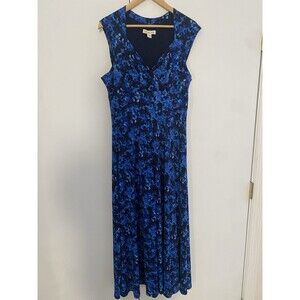 Coldwater Creek Womens Dress Size 10 Blue Floral